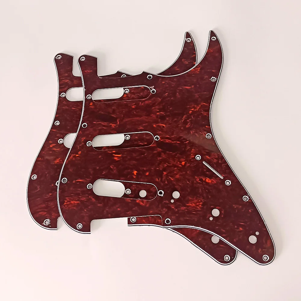 1PC 3 Ply Electric Guitar Pickguard Pick Guard Scratch Plate For 11 Hole Stratocaster Strat ST SSS Guitar Instrument Accessories