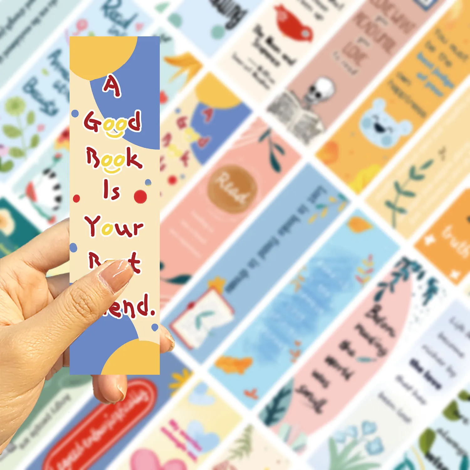 30Pcs Reading Theme Bookmarks Students Use Creative Gifts Decorate DIY Pages Bookmarks Simple Pages Books Label Paper Cards