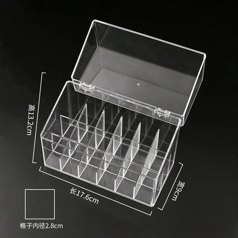 Tattoo Ink Display Stand Holder Empty Rack Acrylic Clear Cosmetic Tattoo Supplies Lipsticks Manicure Tool Organizer Storage