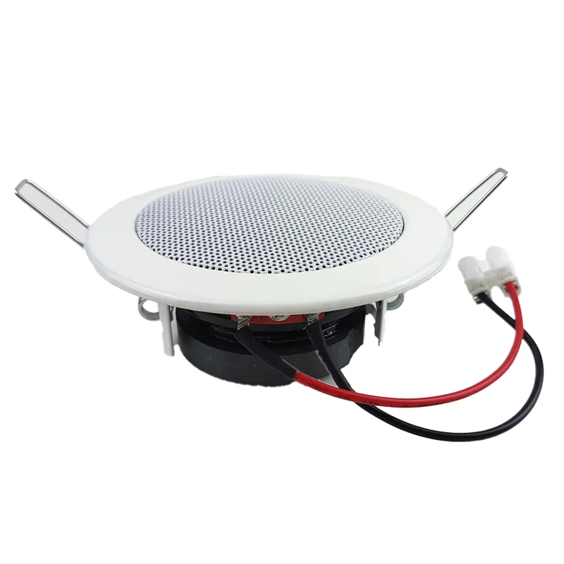 B34B-Bathroom 3Inch 8Ohm 6W Passive Ceiling Speaker Metal In-Ceiling Speaker Sound Quality Background Music System
