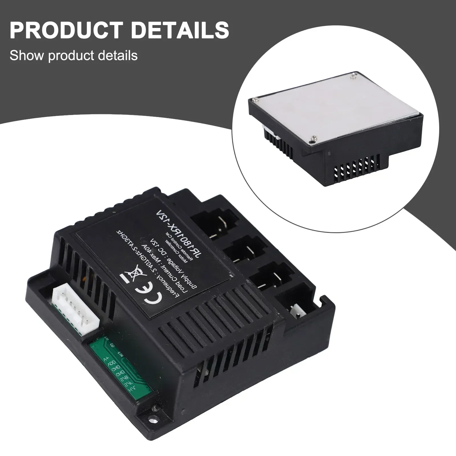 1 Set JR1801RX-12V Children\'s Electric Vehicle Bluetooths Remote Control Receiver JR Remote Control Smooth Start Controller