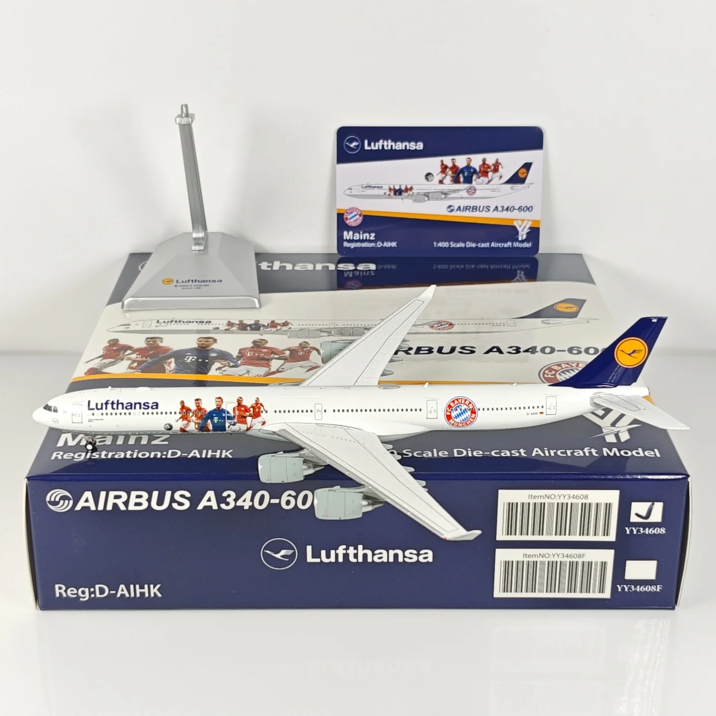 YY أجنحة دييكاست 1:400 لوفتهانزا الطيران سبيكة نموذج طائرة ايرباص A340-600 D-AIHK تحلق نموذج اللعب Collrction