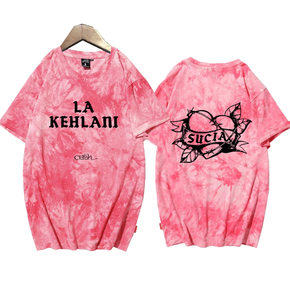 Kehlani Sucia Tie Dye Shirt Kehlani Crash Album Merch Hip Hop Men Short Sleeve Tees