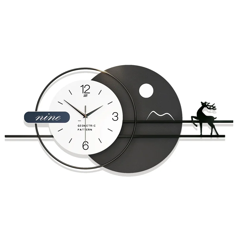 

Personalized and creative wall clock simple and luxurious decoration wall clock, living room fashionable background wall clock