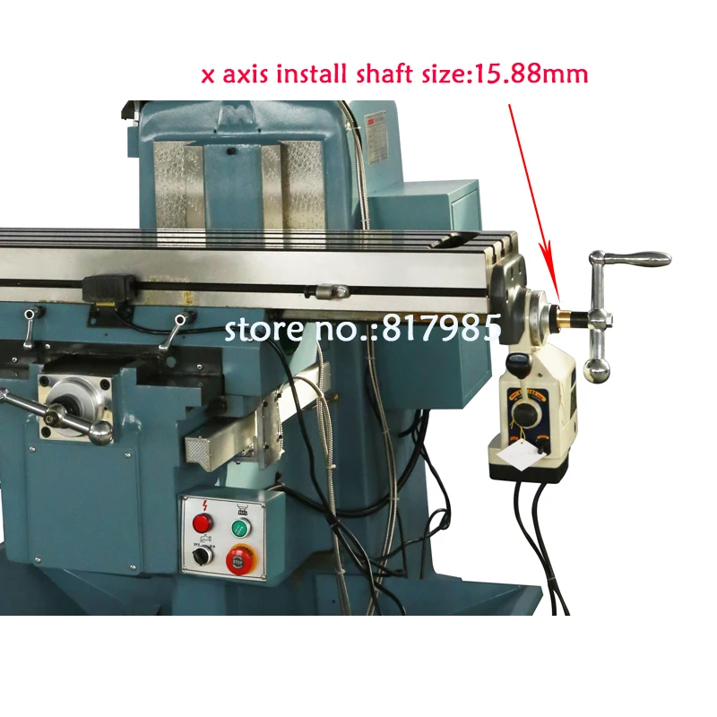 ALSGS AL-310S Power Feed X-Axis 450 in-lb Torque Power Feeder Milling Machine 0-200PRM 110V 220V for Bridgeport Similar Knee