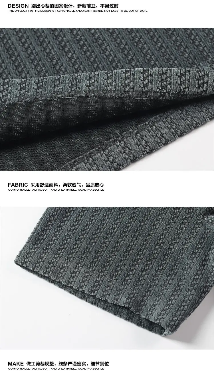 Herren-Poloshirt mit strukturierter Strickoptik, kurzen Ärmeln, kontrastierendem Kragen und Oversize-Schnitt, geeignet für Urlaub, Dates und Freizeitaktivitäten. – Detail 10