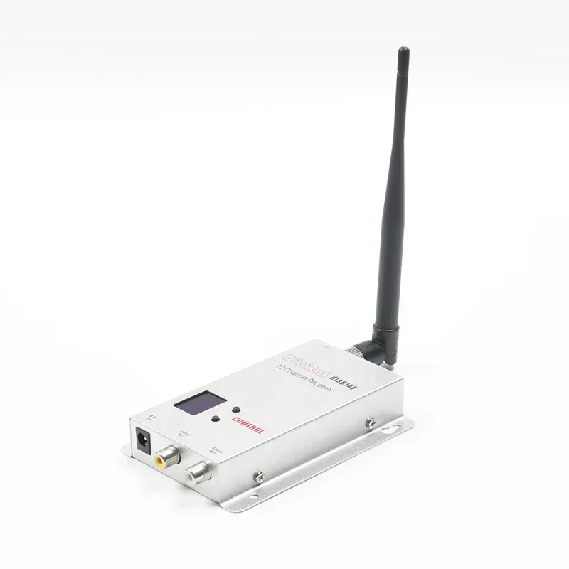 1.2GHz 1.5W Wireless AV Transceiver 8CH TX 12CH RX Digital Display 12V for Long Range FPV Drone