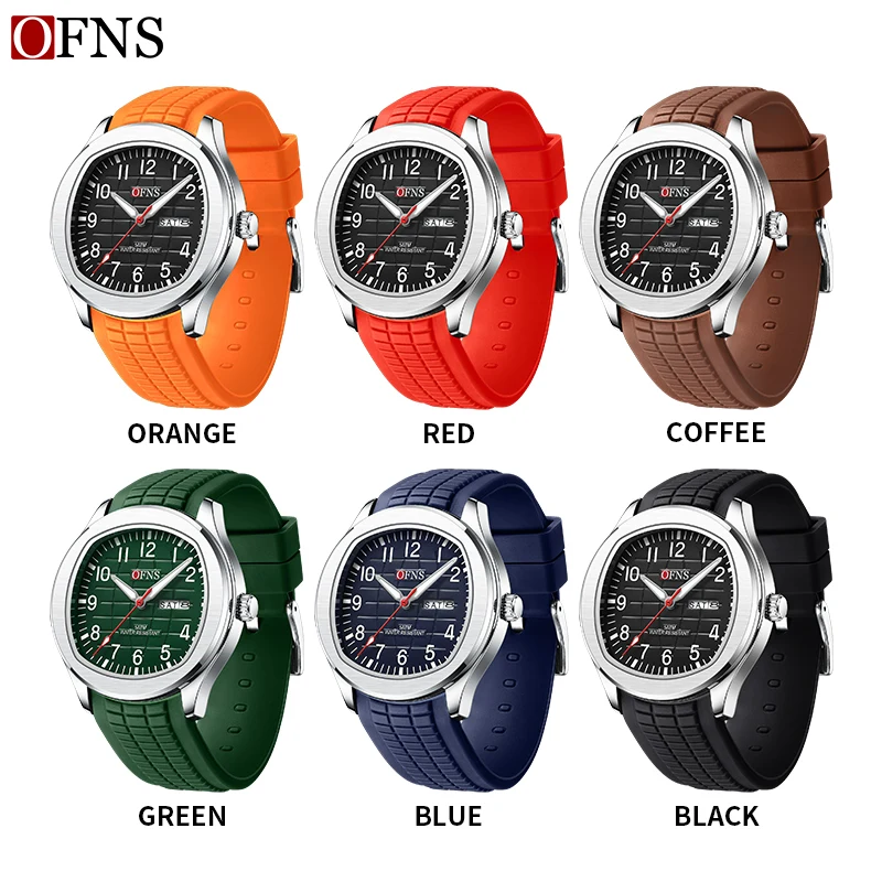 OFNS New Fashion Men\'s Watch Military Waterproof Automatic Date Quartz Men Watch Teenagers High Quality Leisure Sports Watch Hot