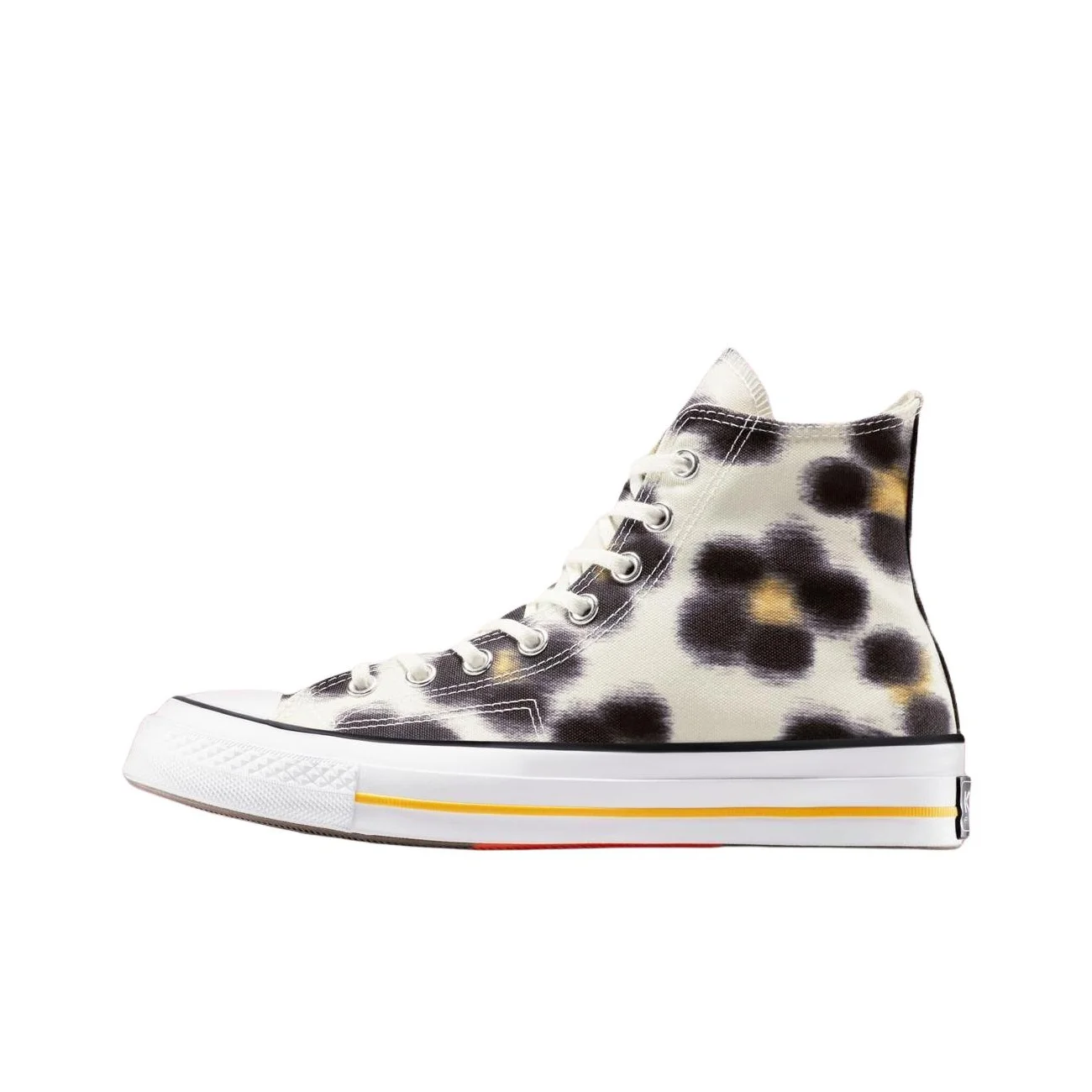 KENZO X Converse CHUCK TAYLOR Canvas Shoes Unisex High Top Beige Black A14788C