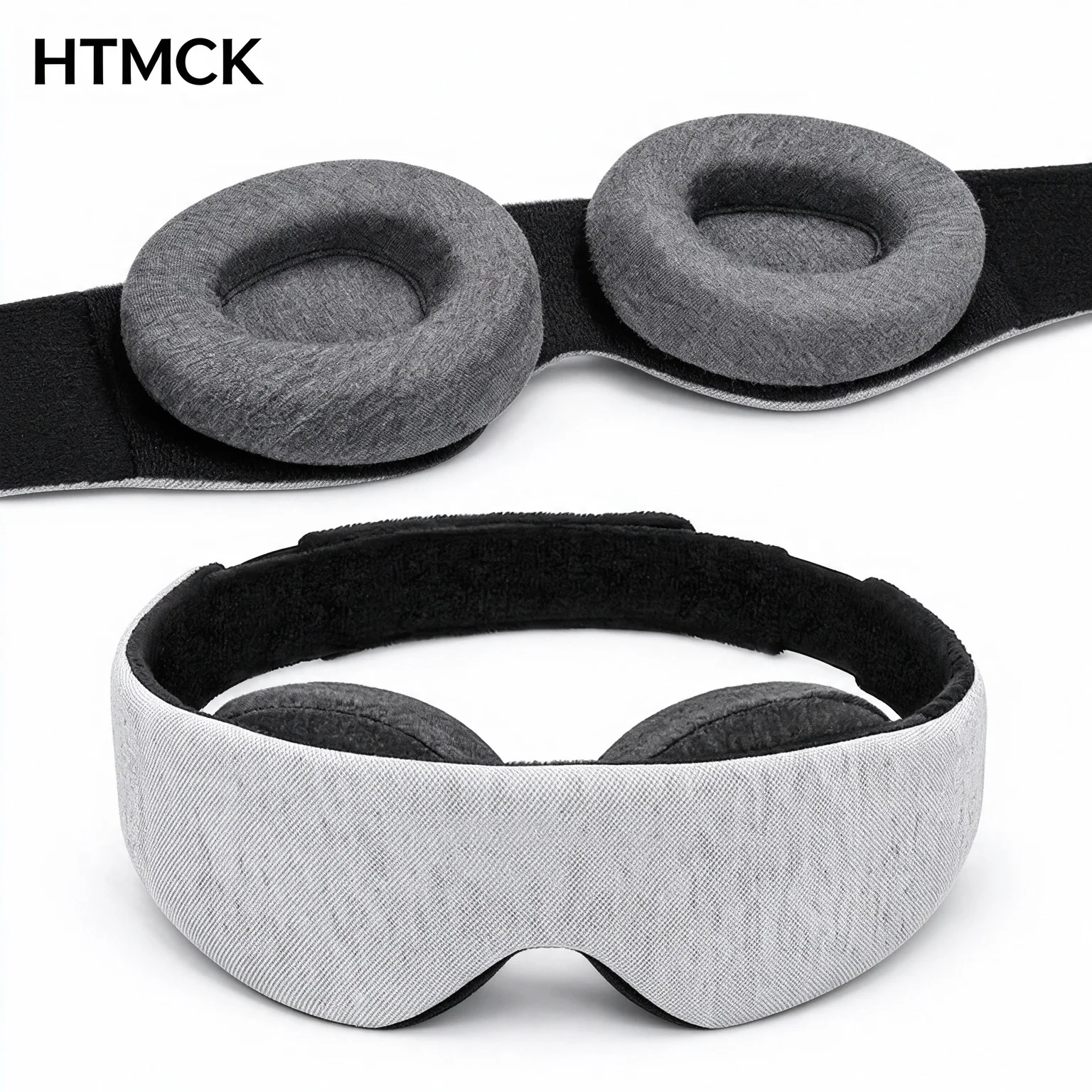 Máscara de Dormir 3D HTMCK, Ótima Máscara de Olhos com Bloqueio de Luz, Venda para os Olhos com Baixa Pressão para Viage
