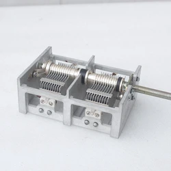 Used Old Goods 2 * 21PF-225PF Sky Adjustable Antenna Production DIY Aluminum Sheet Dual Variable Adjustable Capacitor