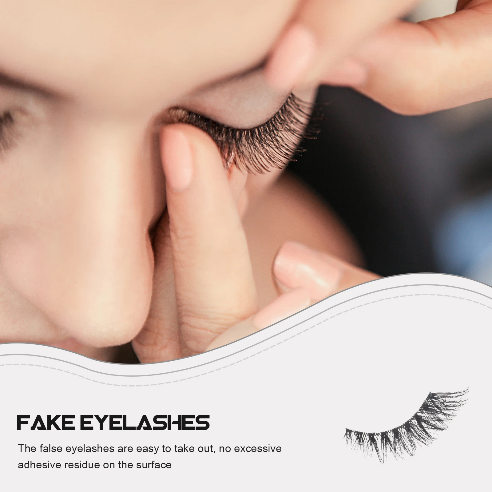 

Fake Eyelashes Natural False Lashes Bulk Reusable Manga Lightweight Comfortable Party Makeup Eye Lash for Women