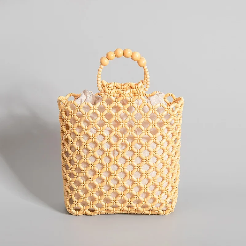 

Casual Versatile Ladies Clutches Hand-woven Bag 2024 Women's Vintage Ethnic Style Drawstring Design Handbag Sac À Main Femme