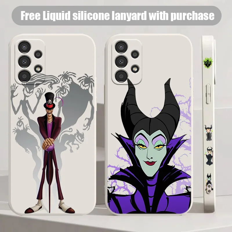 Disney villain Maleficent For Samsung A 02 03 13 14 22 23 24 32 33 34 52 53 54 72 73 Lite Liquid Left Rope Phone Case Shell Capa