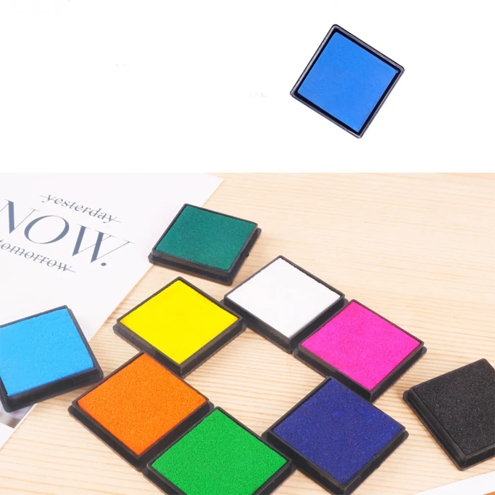 1Set 15 Colors -Safe Water-Soluble Finger Inkpad Easy-Handwash Multi-Surface Use on Paper Wood Fabric DIY Art Craft Gift view 4