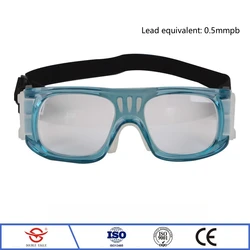 Genuine radiological protection anti-shedding 0.5mmpb lead spectacles x-ray gamma ray protective sport style lead glasses