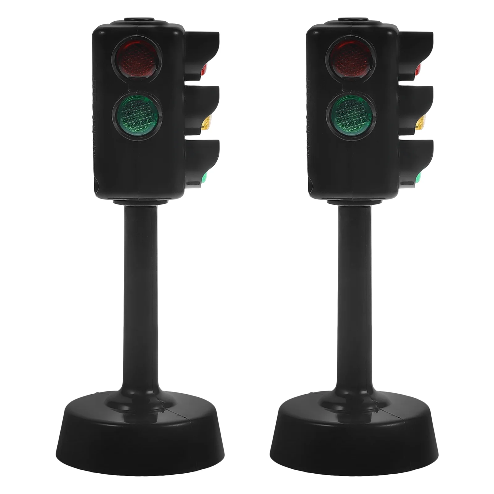 2 Pcs Toy Traffic Light Signs Lights for Kids Red Night Green Model Teaching Toys Car Child