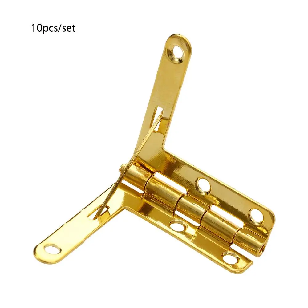 10 قطعة صندوق ساعة النبيذ حافظة مجوهرات المفصلي صندوق خشبي غطاء دعم الملحقات #4