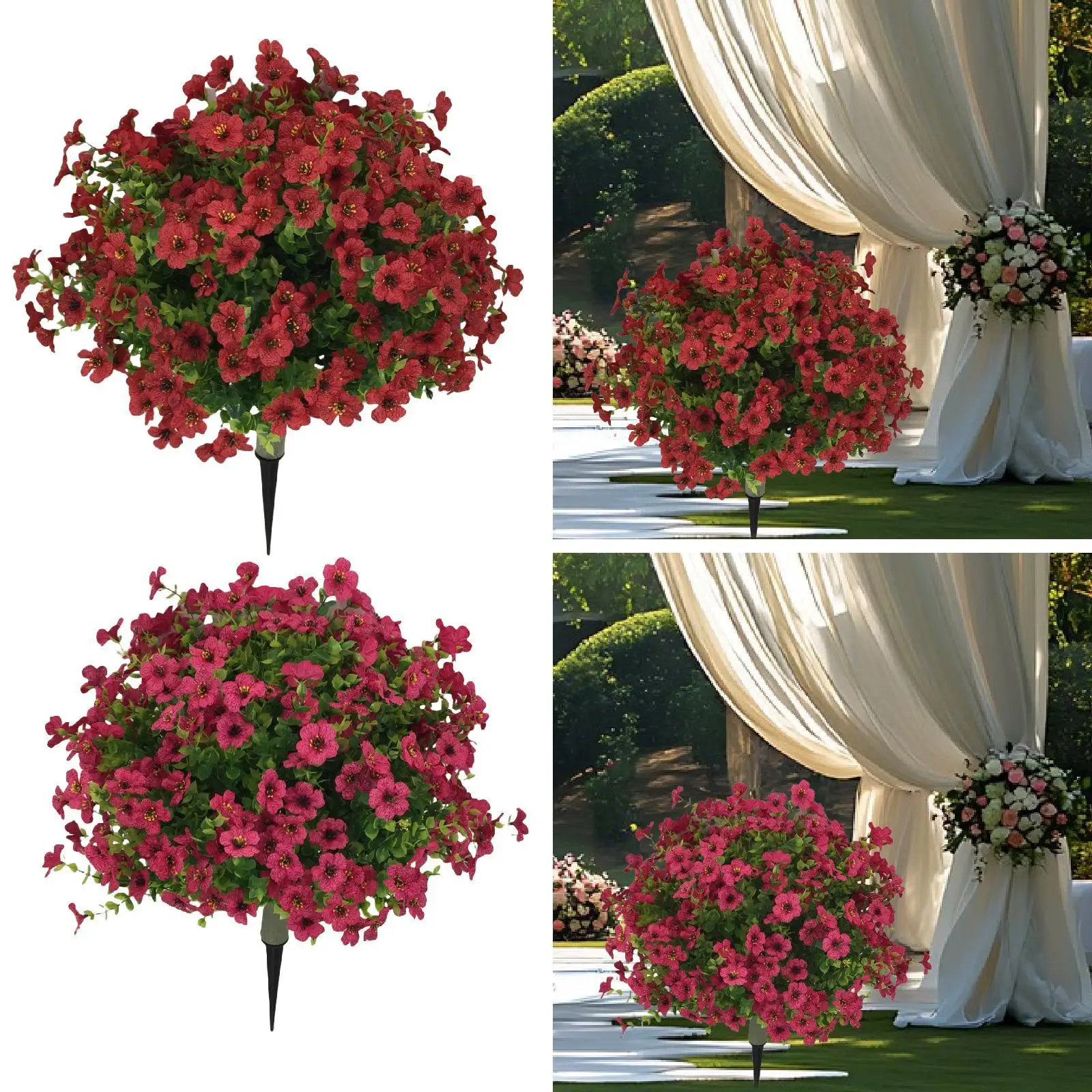 

Garden Artificial Flower Stake Reusable Gift Lawn Decor for Porch Lawn Patio