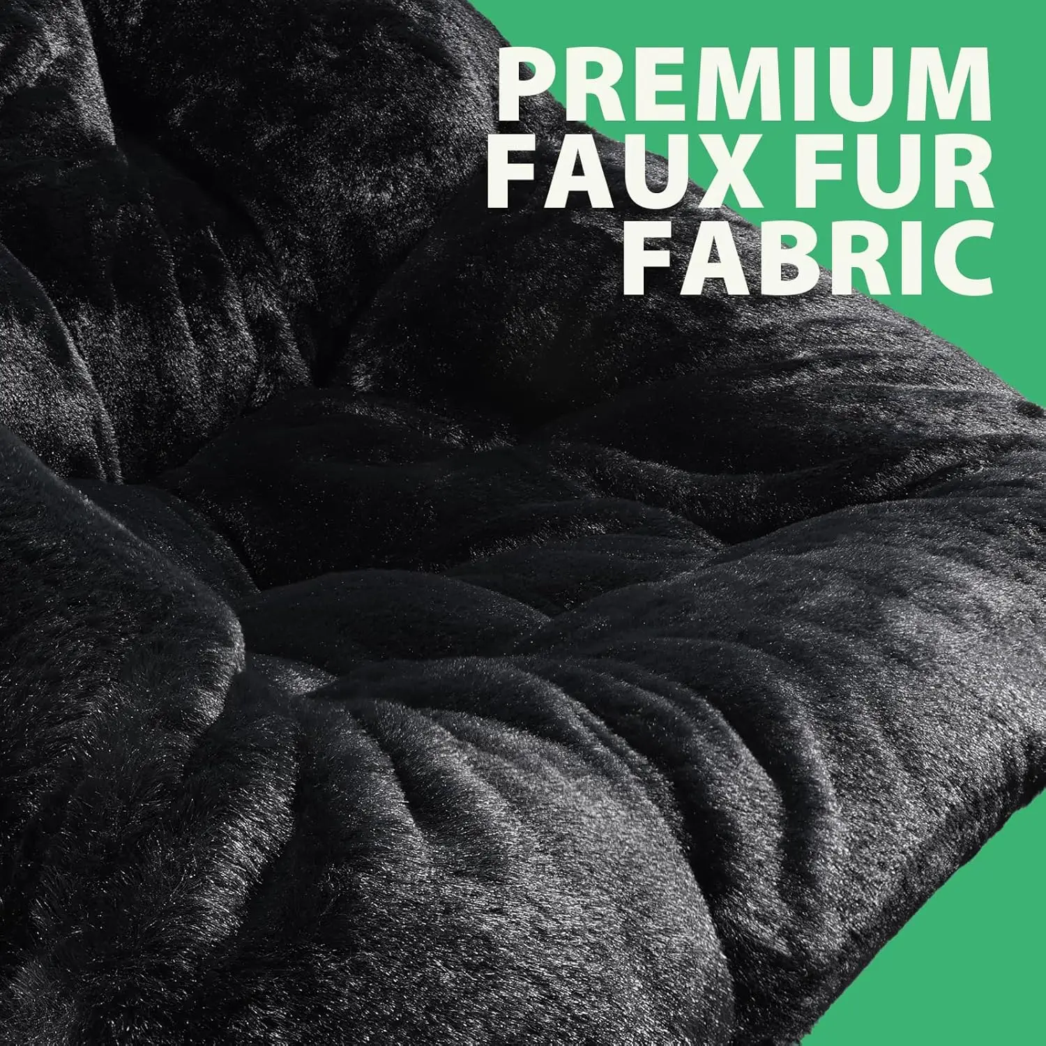 

Oakham Comfy Chair For Adults, Soft Faux Fur Folding Lounge For Bedroom Living Room Dorm Rooms Flexible Reading Chair For Teens