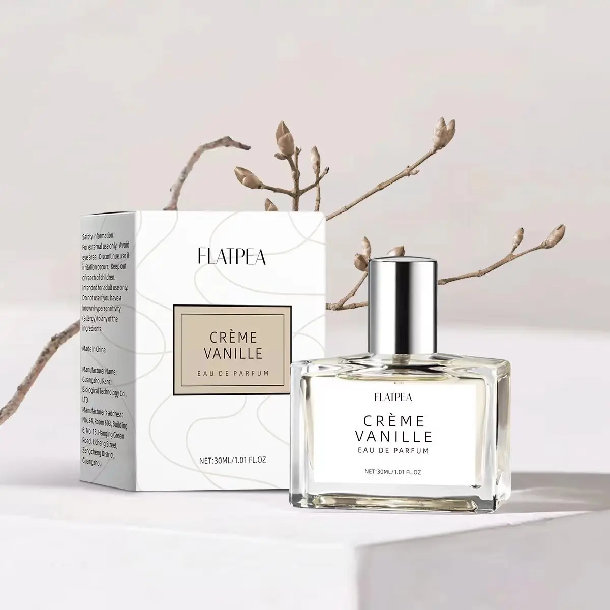 Creamy Vanilla Jasmine Amber Perfume Natural Fresh Long-lasting Fragrance Eau De Parfum