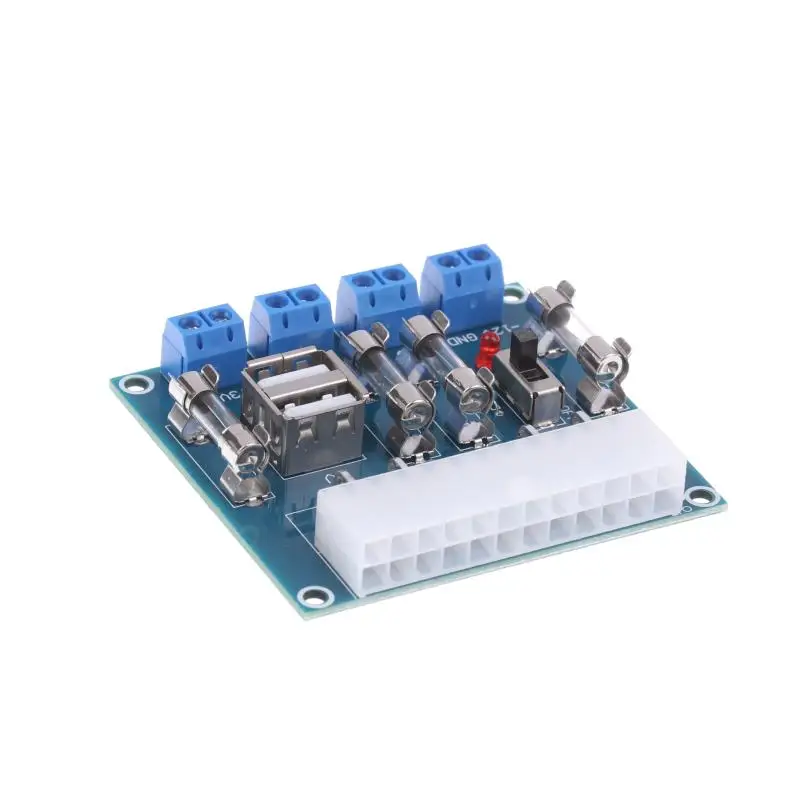 Modulo di test di alimentazione adattatore di alimentazione 1Pc Modulo di uscita del circuito di alimentazione HU-M28W Scheda di trasferimento ATX di alimentazione per PC desktop