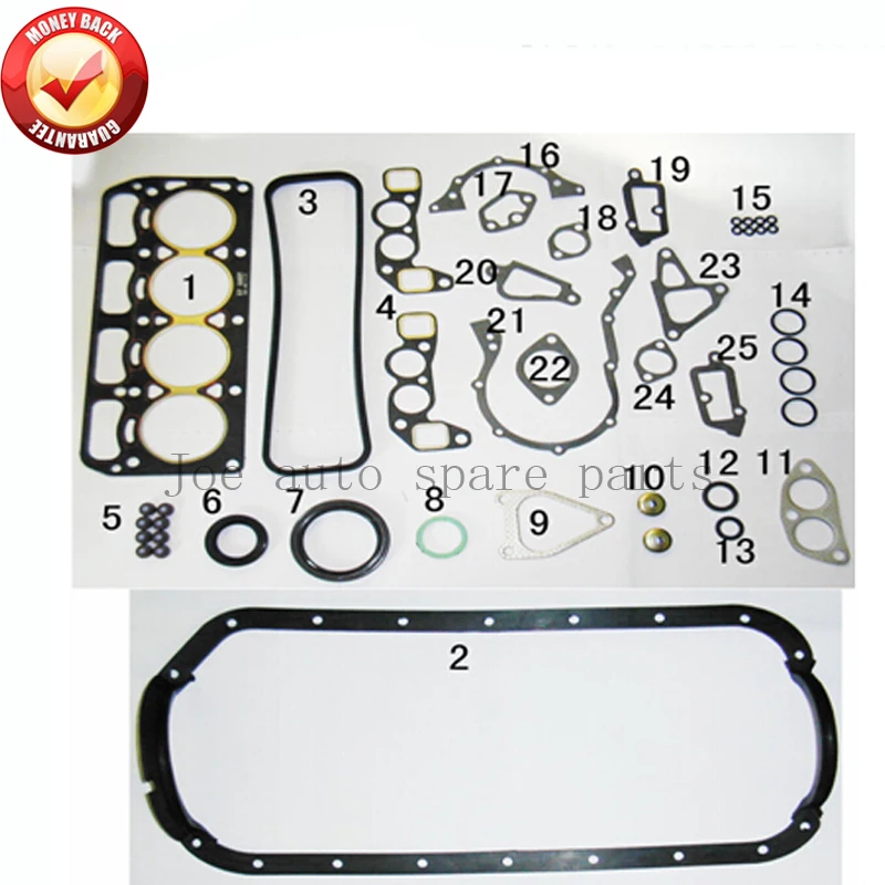 

3K 3KC Engine Full gasket set kit for Toyota Corolla Starlet 1.2L 1166cc 1972-1982 50029100 0411124040 0411124021 0411124020