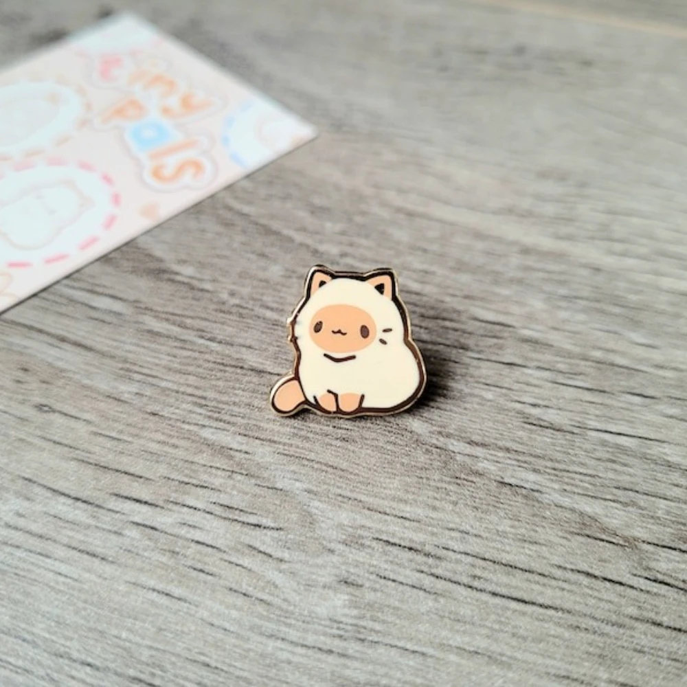 Cute Tiny Cat Enamel Pins Kawaii Kitten Metal Badge Cartoon Animal Brooch for Jewelry Accessory Gifts for Cats' Lovers image 5