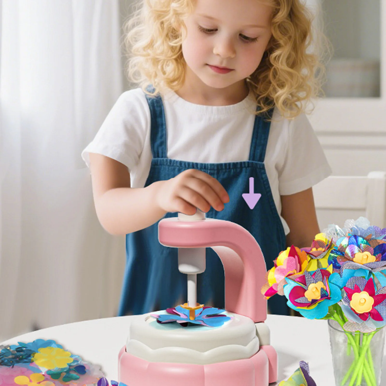 DIY 꽃 만들기 공예 키트 DIY 공예 키트 수제 예술 장난감 생일 및 축제 선물