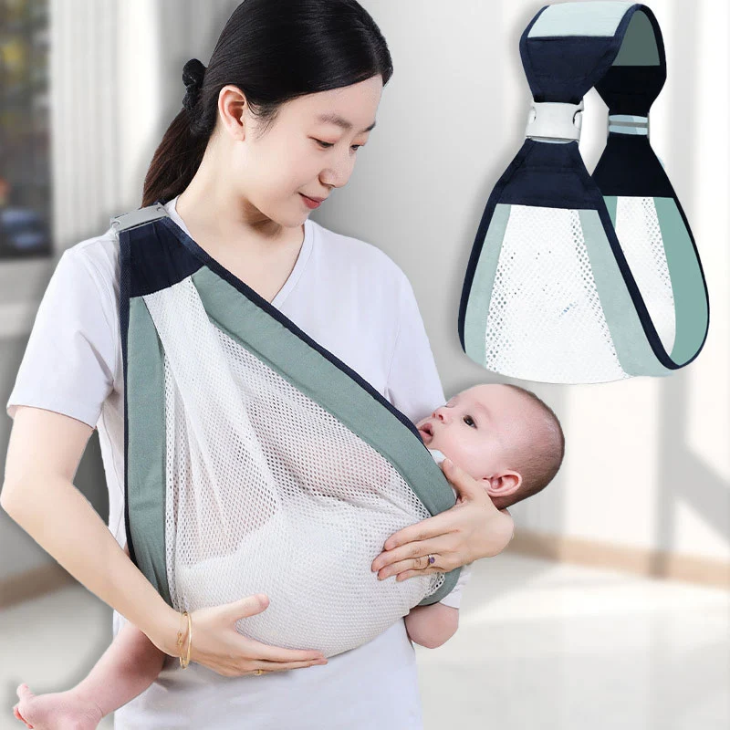 Baby Carrier Front-hold Simple Baby Single-shoulder Carrier for Going Out Lightweight and Labor-saving Baby Breathab 0-36 Months