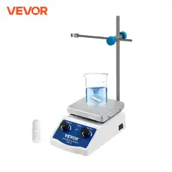 VEVOR 1000ML 3000ML Electric Magnetic Stirrer Hot Plate Vortex Mixer Shaker With Stir Bar Medical Bioloicgal Chemical Laboratory