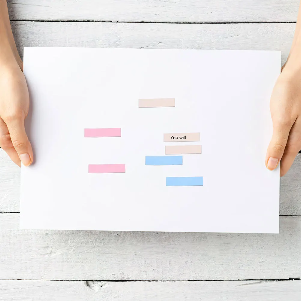 

6 Boxes Sticky Tabs Reusable Colorful File Index Tabs for Marking Highlighting Notes School Supplies