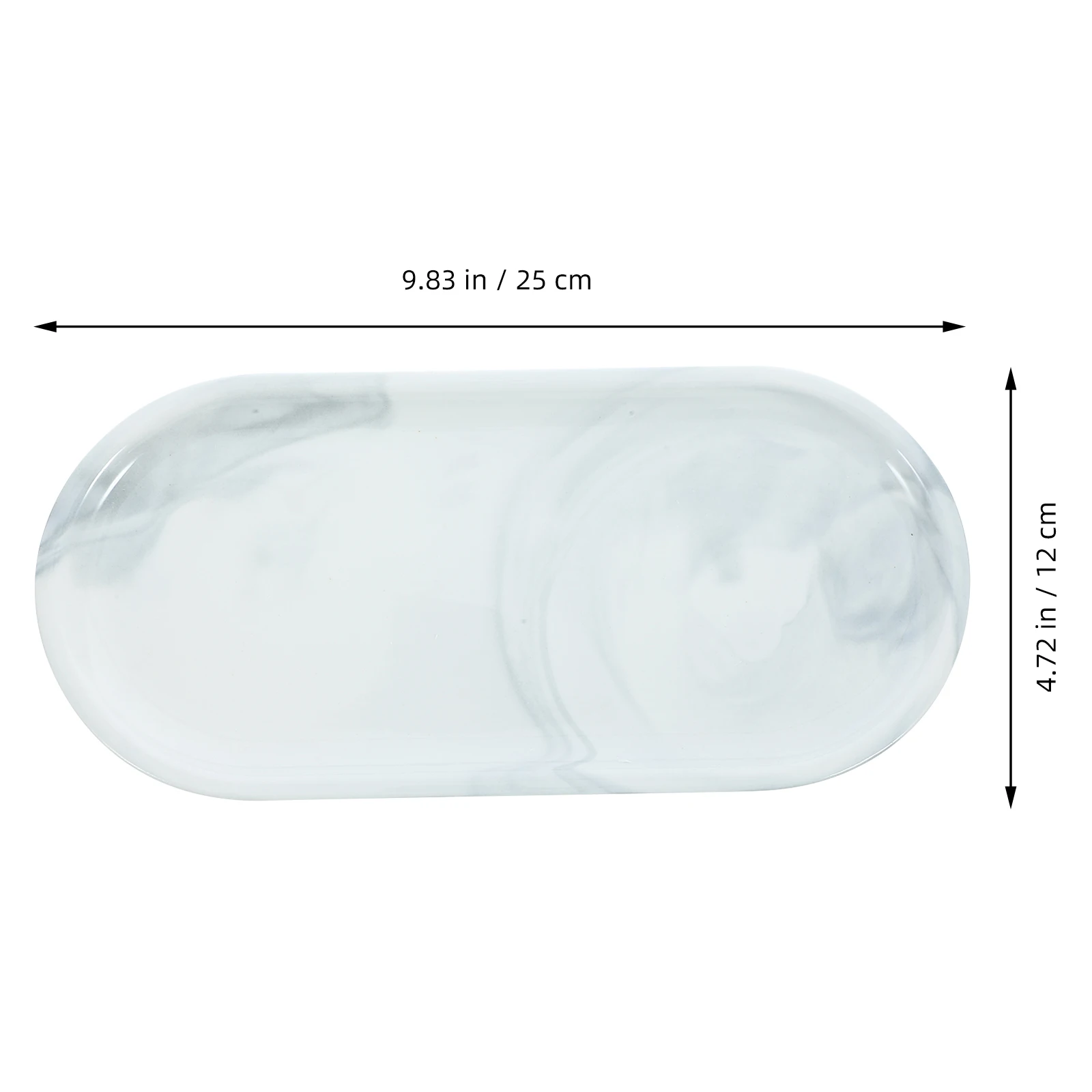 

Marble Pattern Ceramic Bathroom Storage Tray Decorative Plate for Toiletry Soap Jewelry Ideal Sink Bathtub Accessories
