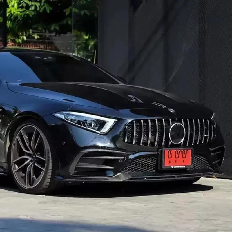 For Mercedes Benz CLS Class W257 CLS53 350 2018+ Carbon fiber wind knife fog lamp air vent decorative strip Auto parts body kit view 4