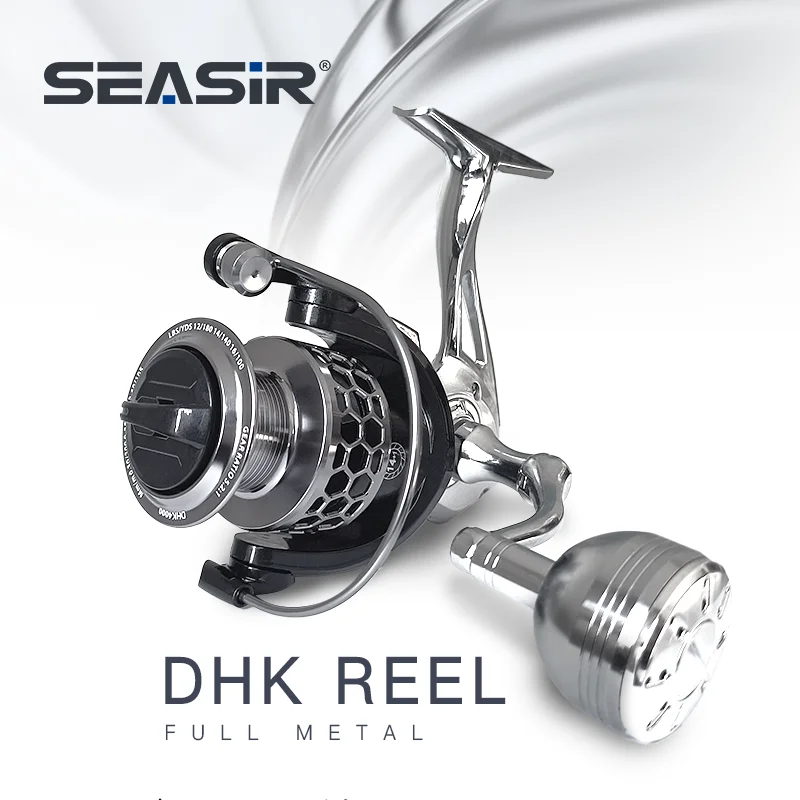 Imagem -02 - Seasir Dhk Fiação Carretel de Pesca Potência Lidar com Max Arraste 16kg Japonês Rolamento Água Salgada Todos os Metal Barato Pesca Tackles