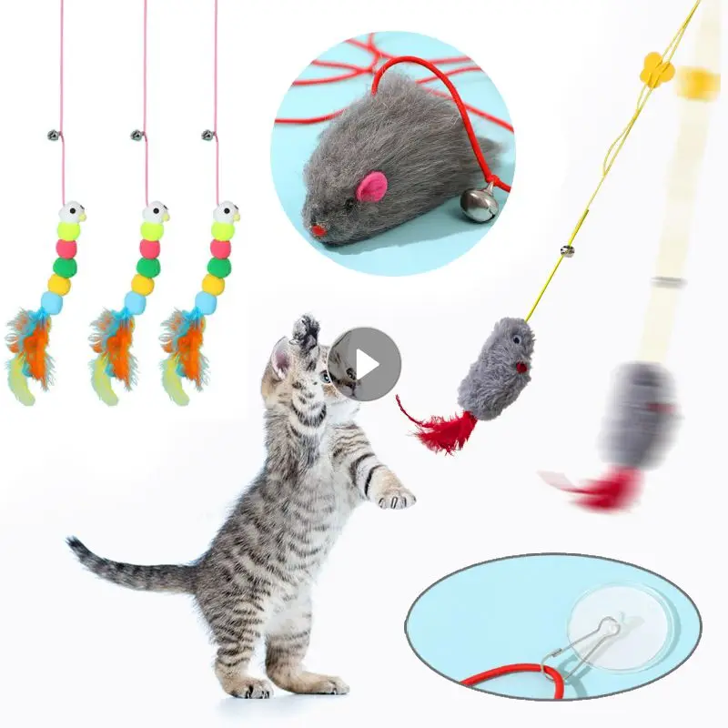 

Игрушка для кошек, подвесная имитация, забавная качели, захватывающая веревка, интерактивная игрушка для котят, игрушечная палочка, товары для кошек