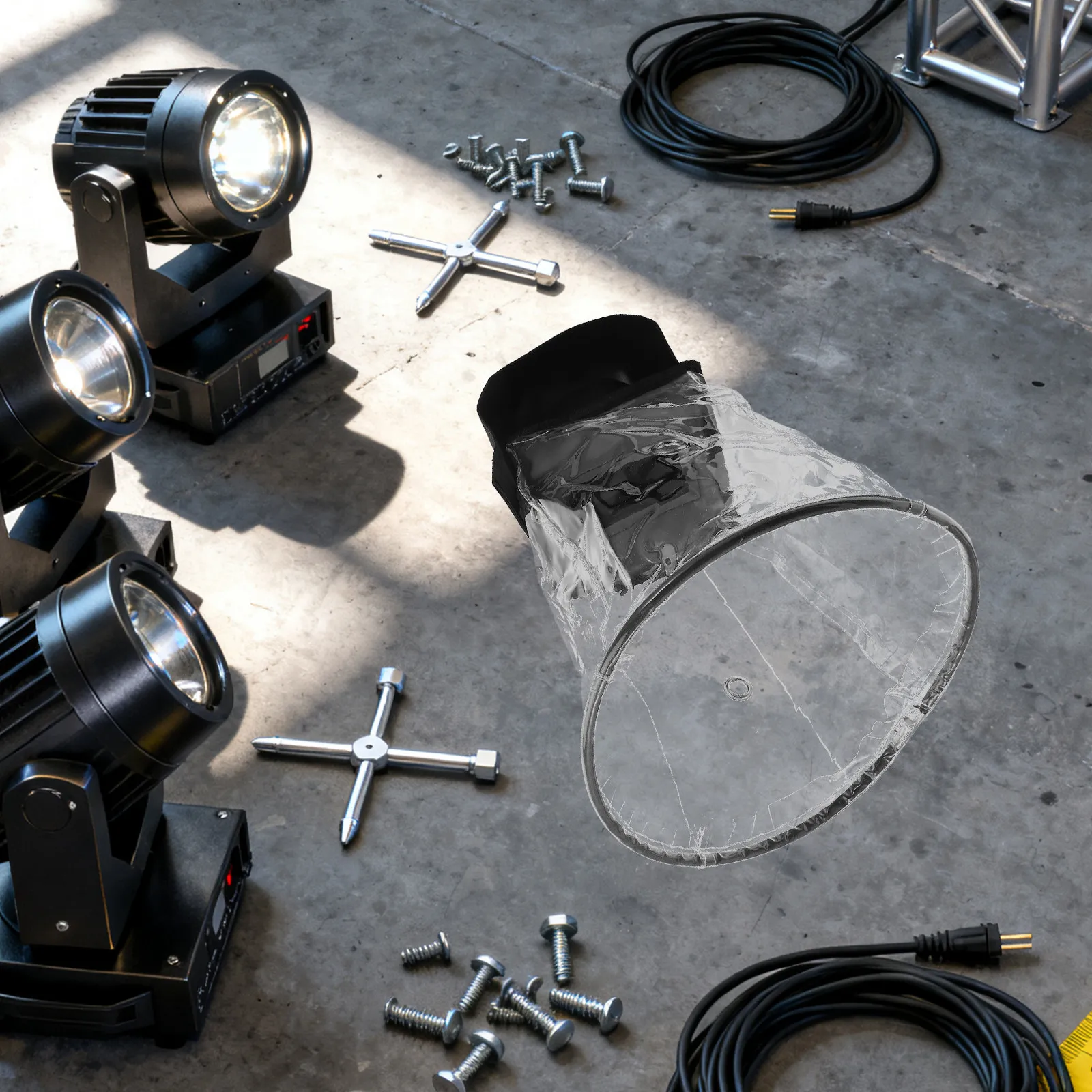 

Waterproof Stage Light Rain Cover Full Enclosure Shield Moving Head Light Rain Guard Outdoor Show Protection Stage Lights Cover