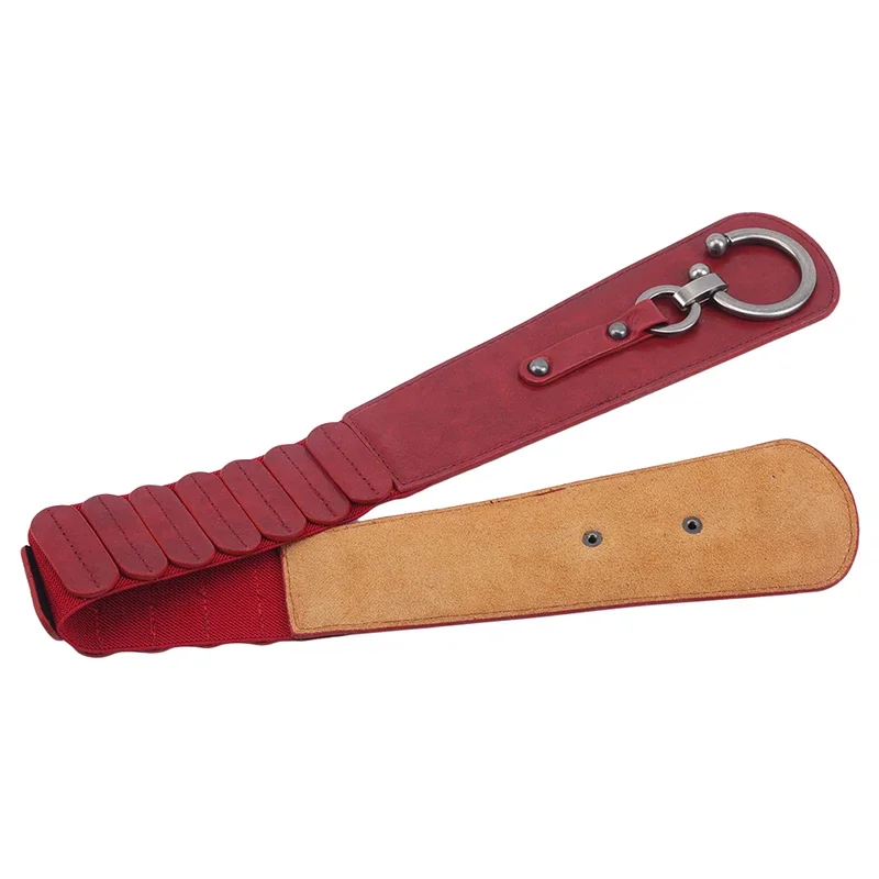 جديد إمرأة بولي Leather جلد حزام خصر عريض جودة عالية فاخرة أحزمة كبيرة للنساء ريترو تمتد حزام ملابس حزام Cummerbunds