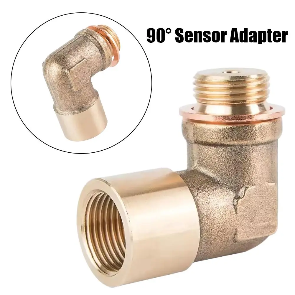 Adaptateur de raccord coudé en laiton à 90 degrés, 1 pièce, pour capteur pneumatique, Kit de Conversion de Page, connecteur, accessoire automobile Y6P0