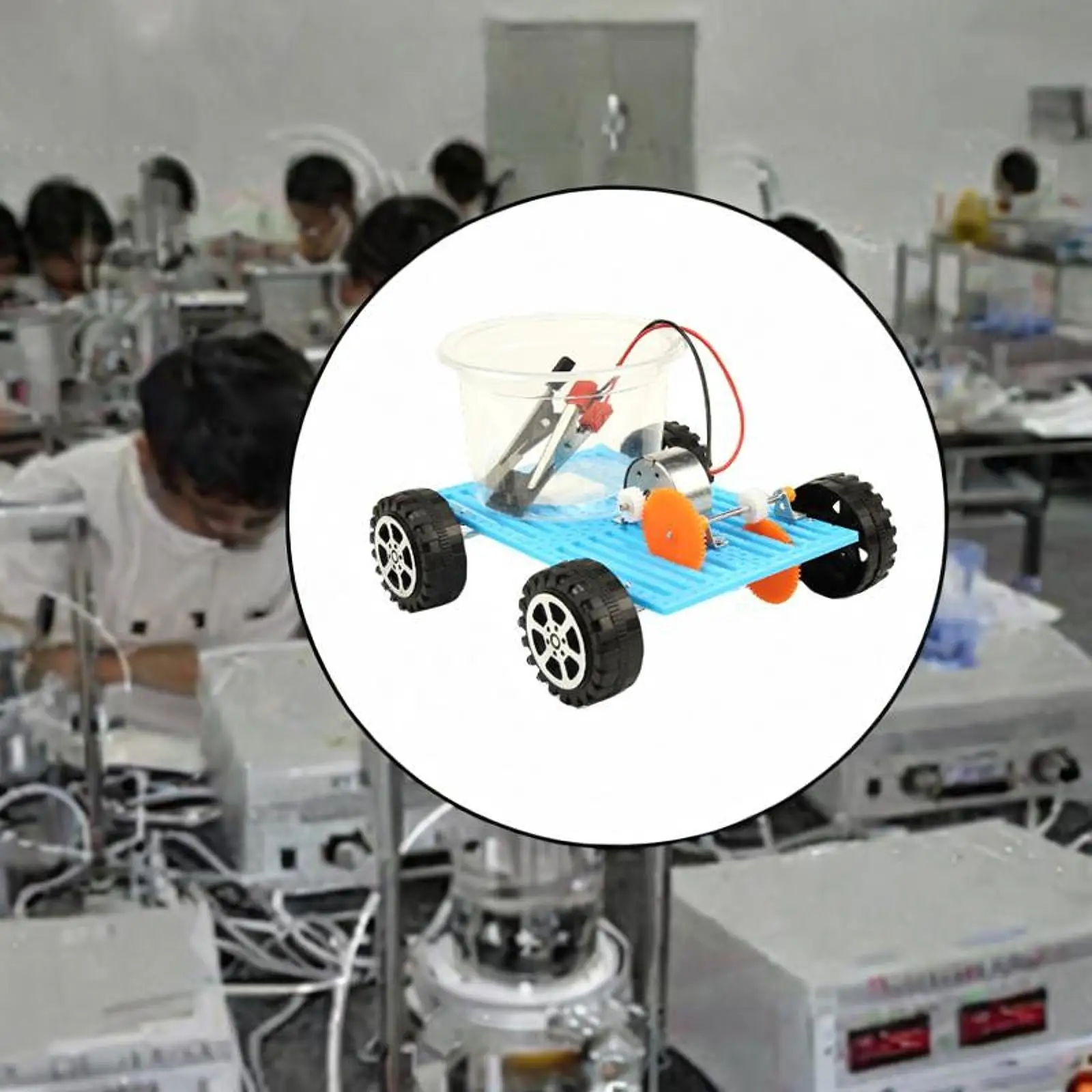 Salt Water-powered Vehicle Building Kit Easy to Assemble Creative Science Education Kit for School Stem Lab Project Kids