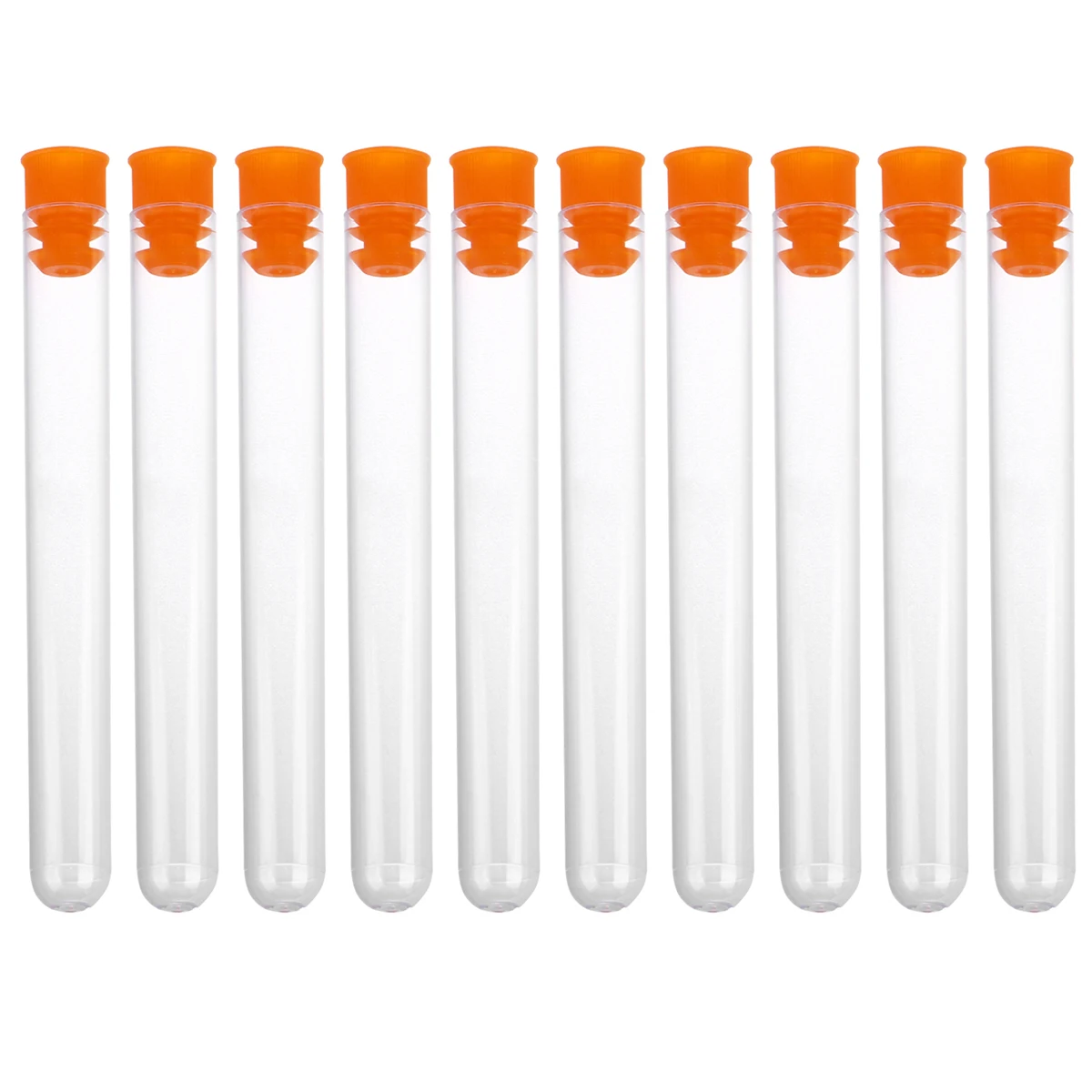 

50 pcs Plastic Test Tubes Leak Proof Clear Sample Bottles Screw Caps for Lab Lotion Liquid Storage Mini for Travel