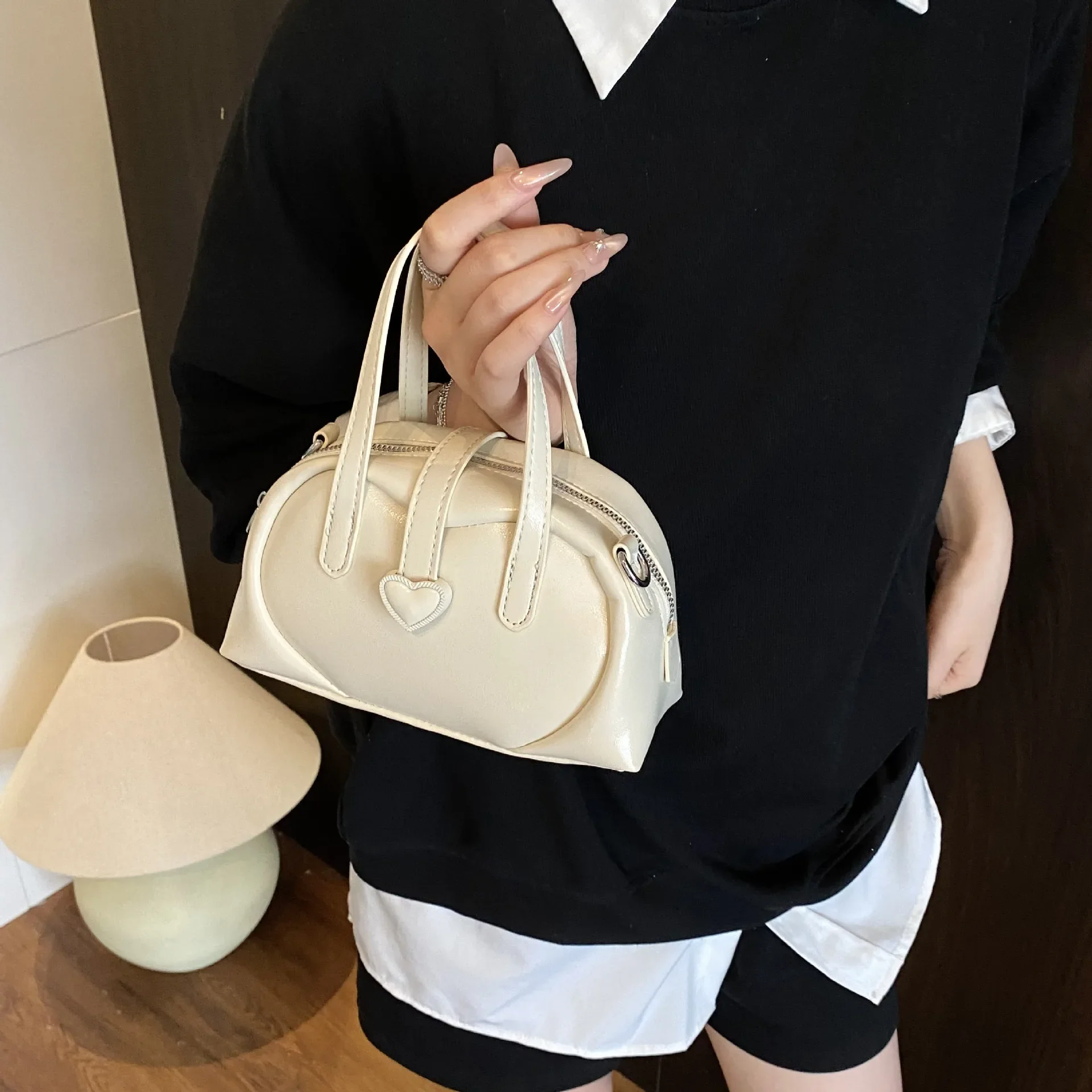 

Trendy Solid-Color PU Handbag By Luxury Brand - Premium Versatile Shoulder&Crossbody Bag,Stylish Underarm