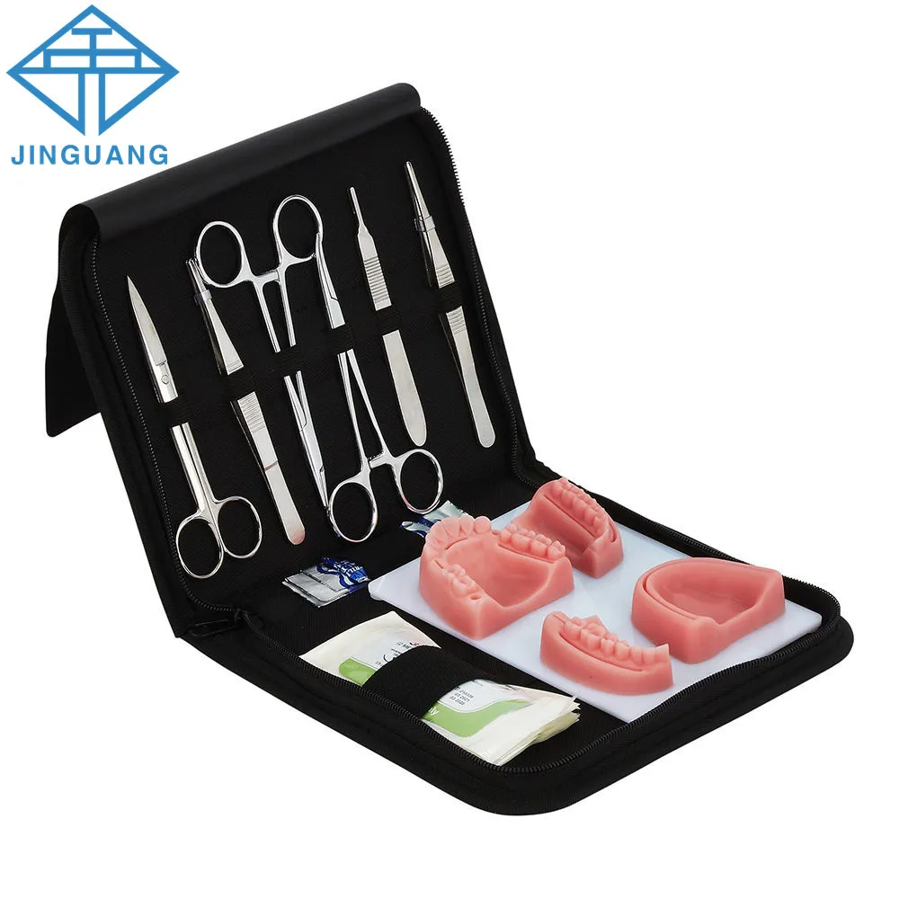 

Dental Surgical Suture Training Kit Suture Dentistry Practice Model Training Pad Scissors Tool Teaching Operate Kit