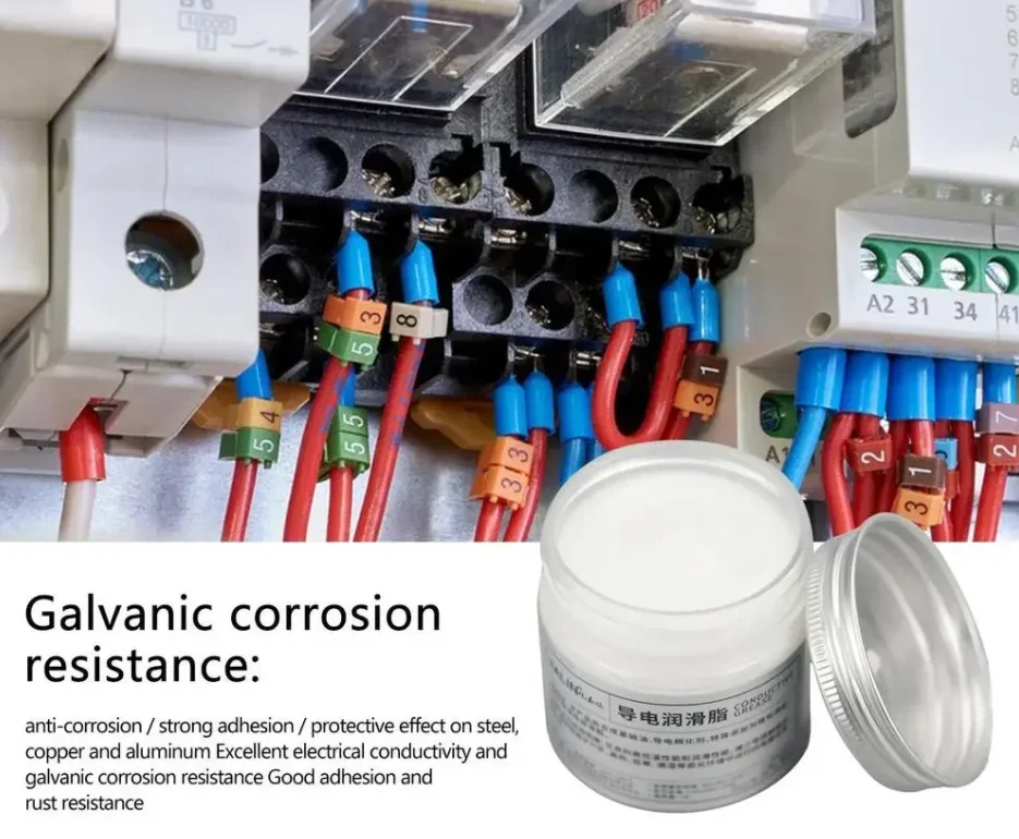 

1 шт., 100 г, электрическая контактная смазка для бытовой техники, 100 г, проводящая паста, смазка для электричества с низким сопротивлением