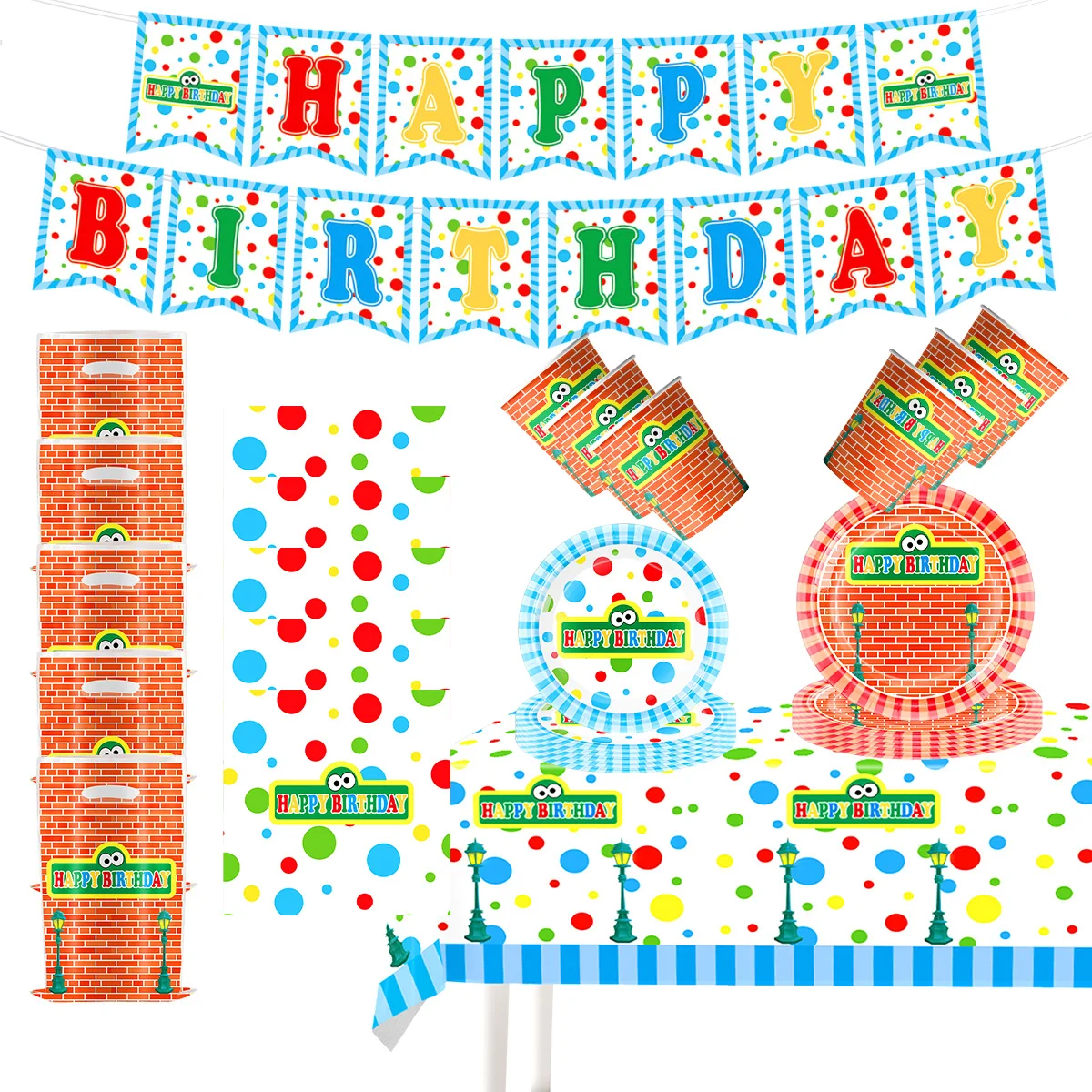 

Rainbow Lab Birthday Party Decoration Tableware Party Supplies Rainbow Lab Baby Shower Paper Flag