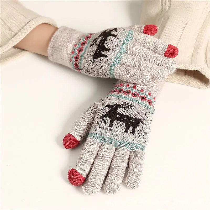 

‌Christmas Cycling Gloves 2025 - Thermal Touchscreen Motorcycle Gloves Windproof for Snow Bike Riding (Deer Pattern/Gift Ready)