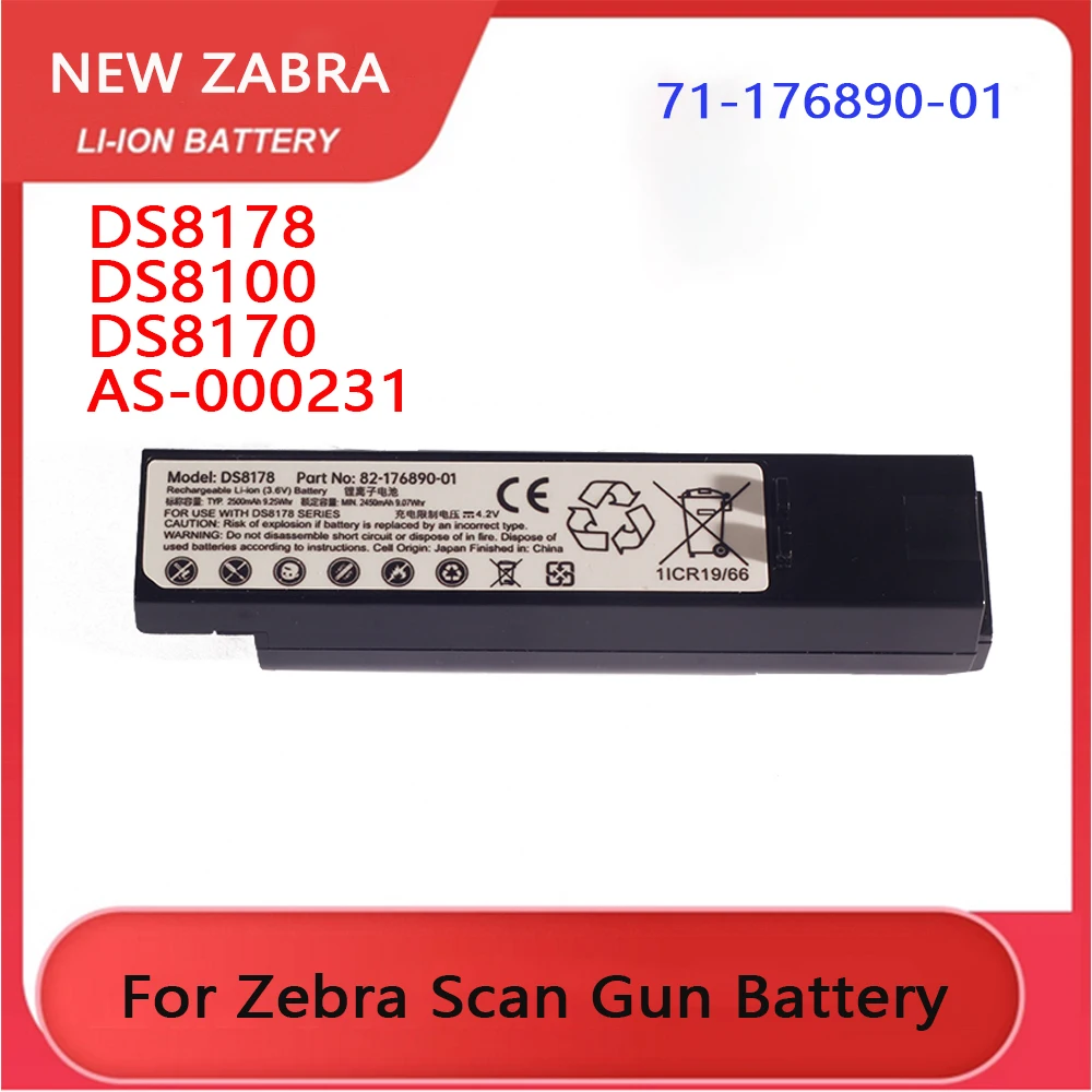 

New original replacement battery for Zebra DS8178 DS8100 DS8170 AS-000231; 82-176890-01 71-176890-01 BTRY-DS81EAB0E-00