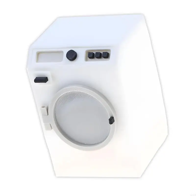   Miniature Washing Machine Bathroom Laundry Accessories For Doll House Decoration
