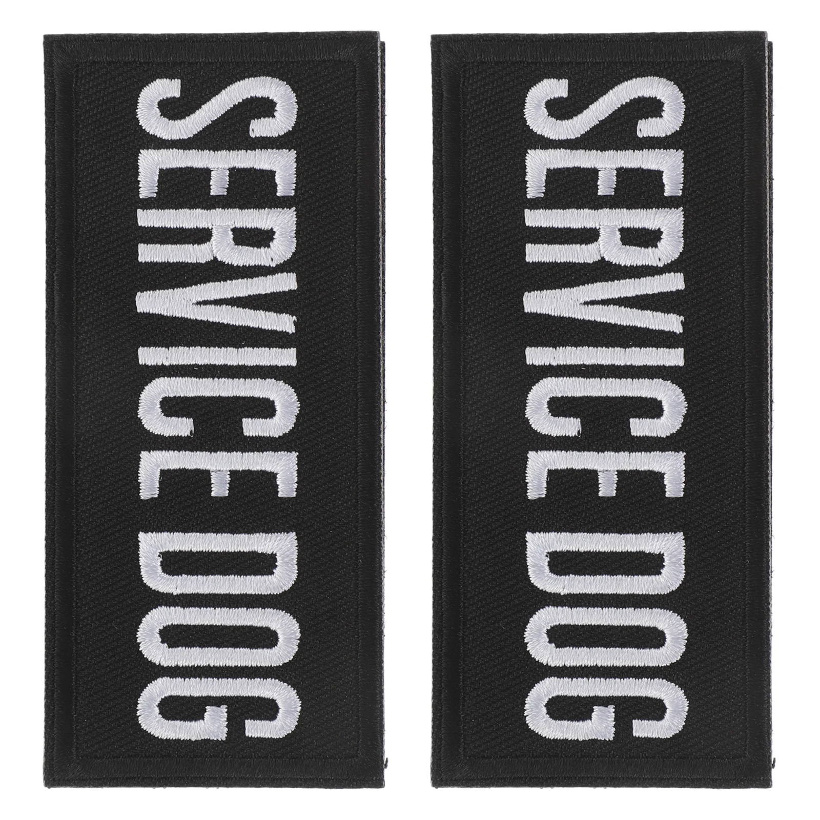 

2 Pcs Service Dog Harness Small Crown Embroidered Black Patches for Medium Dogs Not Collars Polyester Comfortable Walking