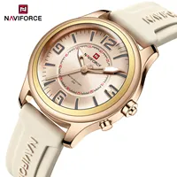 NAVIFORCE NF9256 Couples Quartz Watches Luminous Simple Water-Resistant Silicone Strap Fashion Sports Men Women Watch
